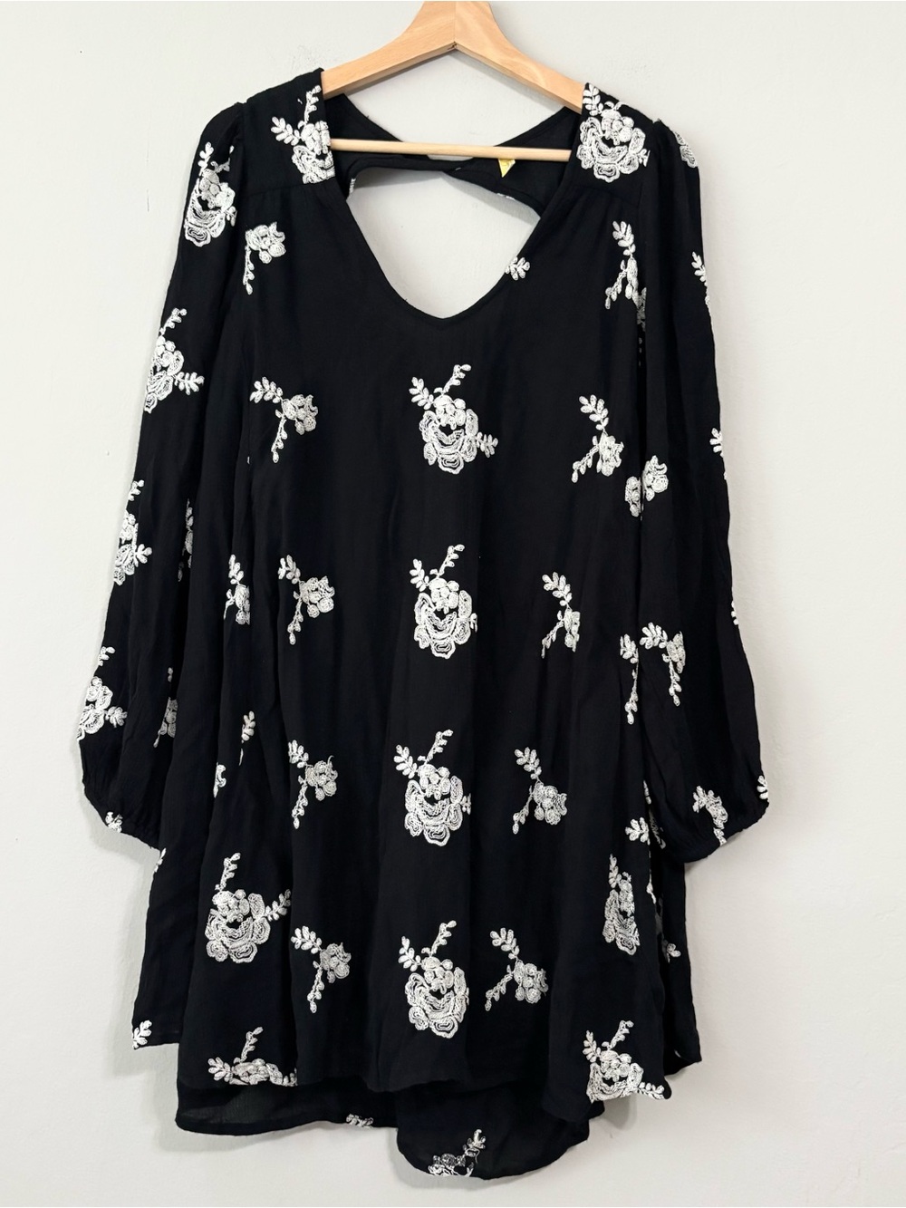 Free People Black and White Floral Tunic / Dress